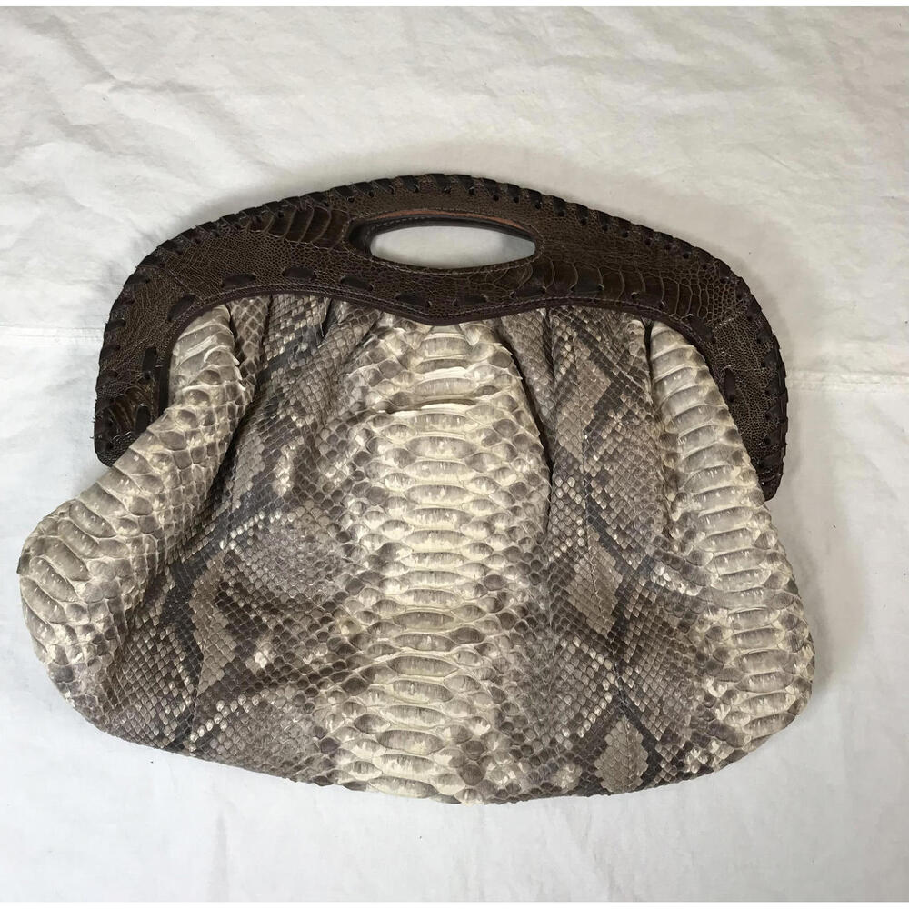 Vintage One night stand! Liz Carey 2009 Bird Python & Brown Leather Handles